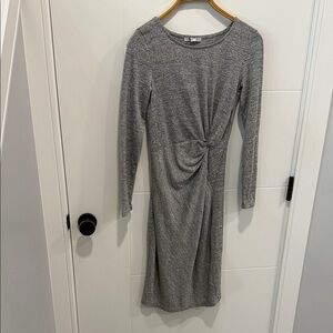 Dex Heather Gray Long Sleeve Dress size XS